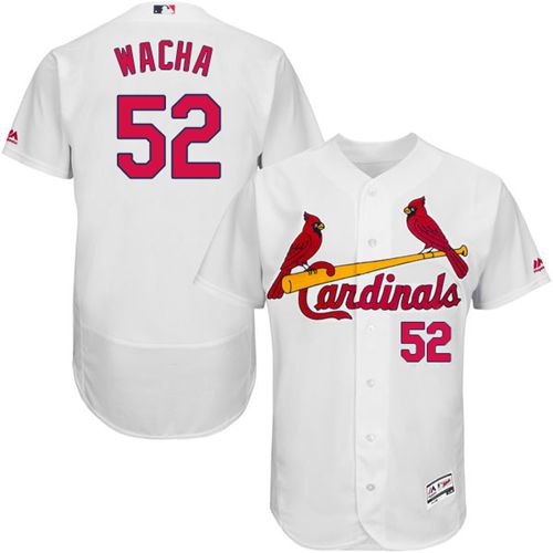 Cardinals #52 Michael Wacha White Flexbase Authentic Collection Stitched MLB Jersey - Click Image to Close